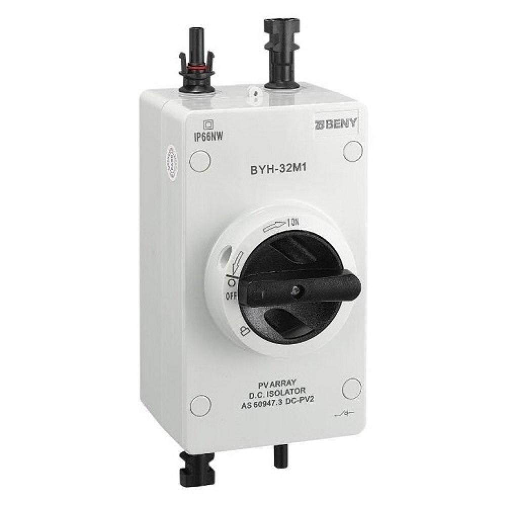 DC Isolator Switch - 2P, 32A, 1000VDC, MC4, IP66